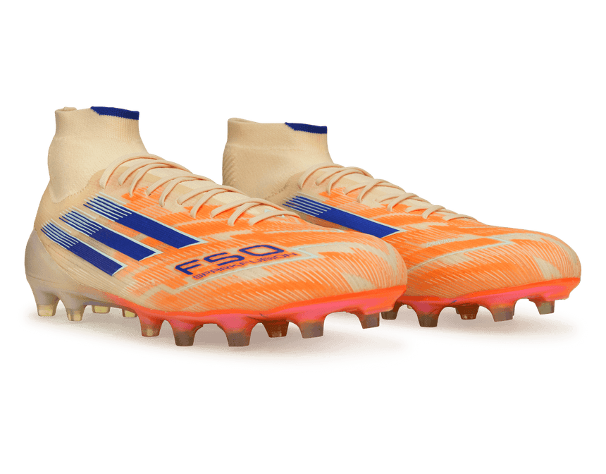 adidas Women's F50 Sparkfusion Elite Mid FG/AG Lucid Blue/Orange