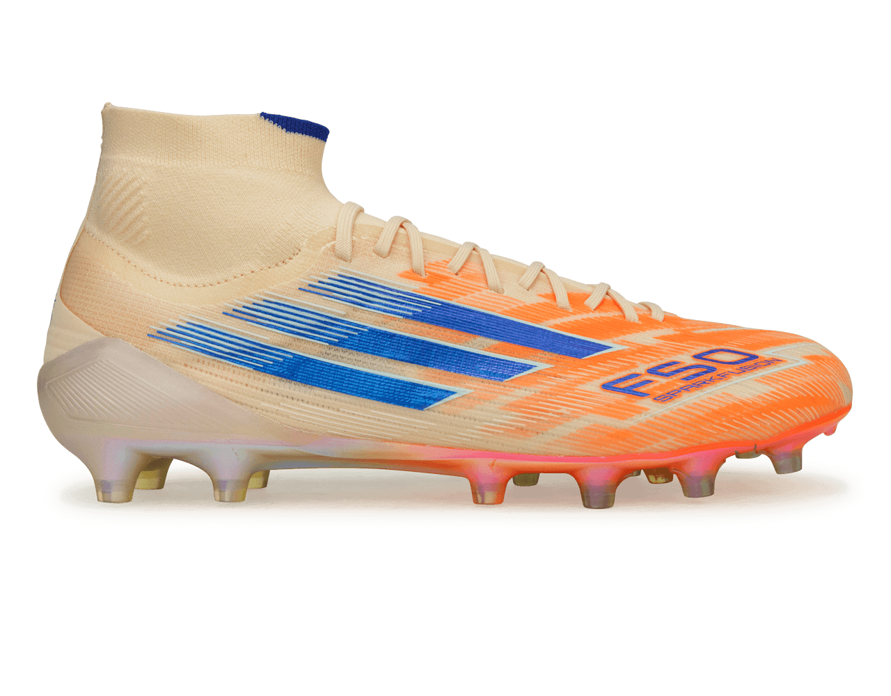 adidas Women's F50 Sparkfusion Elite Mid FG/AG Lucid Blue