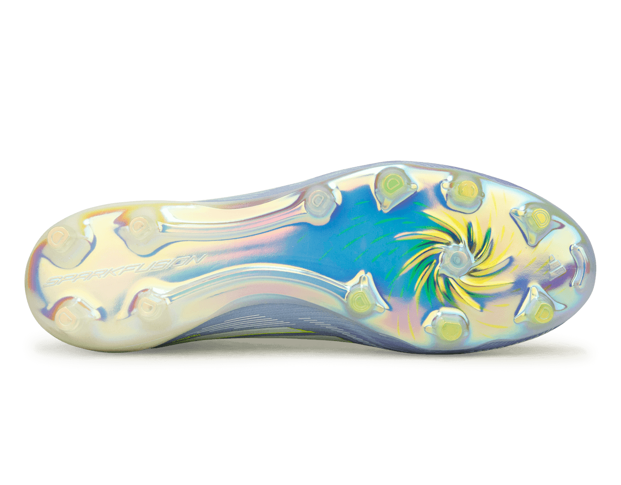 adidas Women's F50 Sparkfusion Elite Mid FG/AG Violet/Lemon/Purple Sole