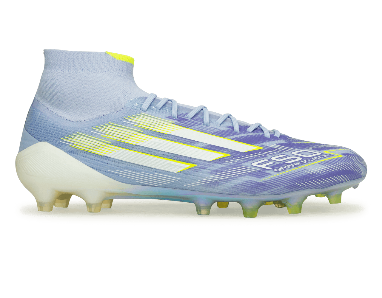 adidas Women's F50 Sparkfusion Elite Mid FG/AG Violet/Lemon/Purple