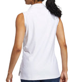 adidas Women's Go-To Sleeveless Polo Shirt White Back