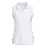 adidas Women's Go-To Sleeveless Polo Shirt White Front