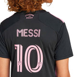 adidas Women's Inter Miami 2024/25 Messi Away Jersey Black/Pink #10