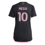 adidas Women's Inter Miami 2024/25 Messi Away Jersey Black/Pink Back