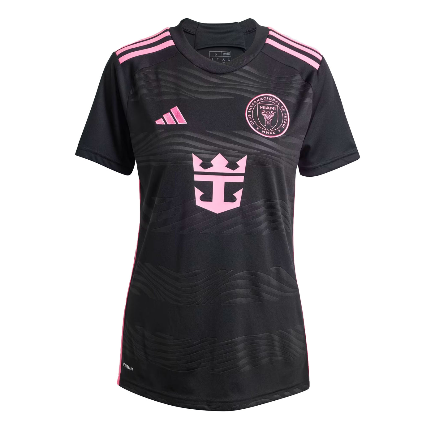 adidas Women's Inter Miami 2024/25 Messi Away Jersey Black/Pink Front