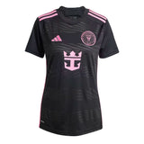 adidas Women's Inter Miami 2024/25 Messi Away Jersey Black/Pink Front