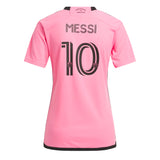 adidas Women's Inter Miami 2024/25 Home Jersey w/ Messi #10 Printing Back