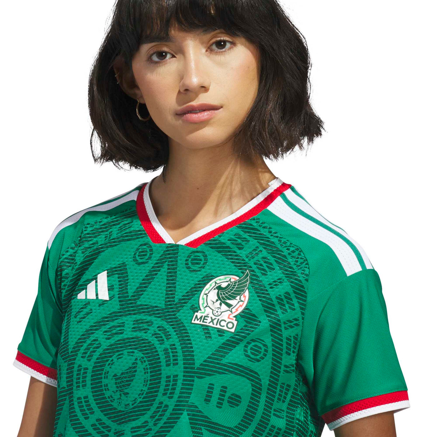 adidas Women's Mexico World Cup 2026 Authentic Home Jersey Green/White Crest