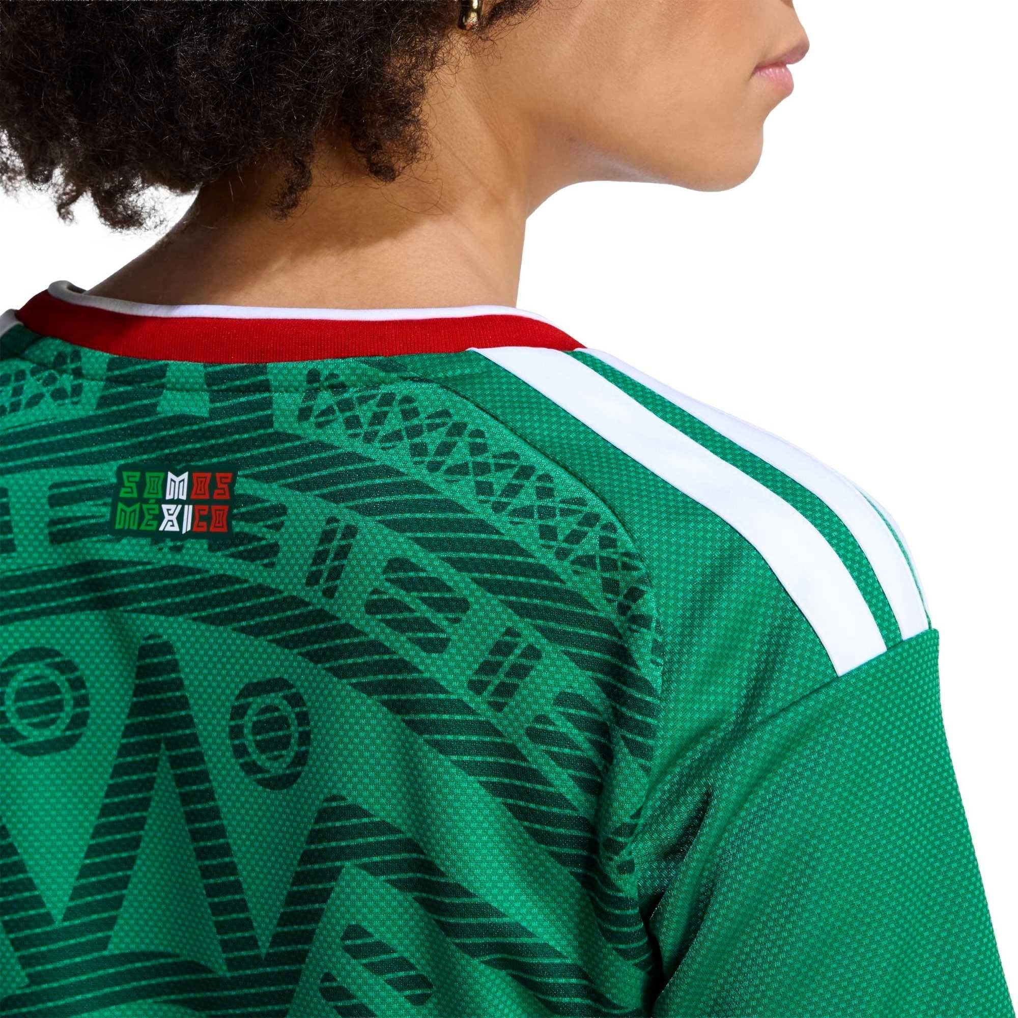 adidas Mexico Women's Home Cropped Jersey Green World Cup 2026