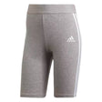 adidas Women's MH 3-Stripes Short Tights Heather Grey Front