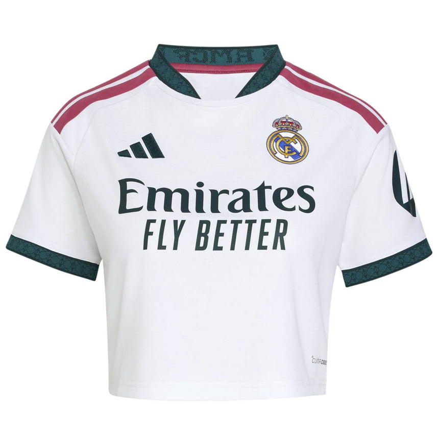 adidas Women's Real Madrid Home Cropped 2026/27 Jersey White Front