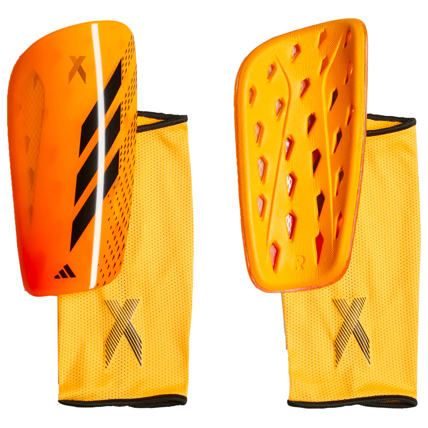adidas X SpeedPortal League Shin Guards Gold/Orange Both