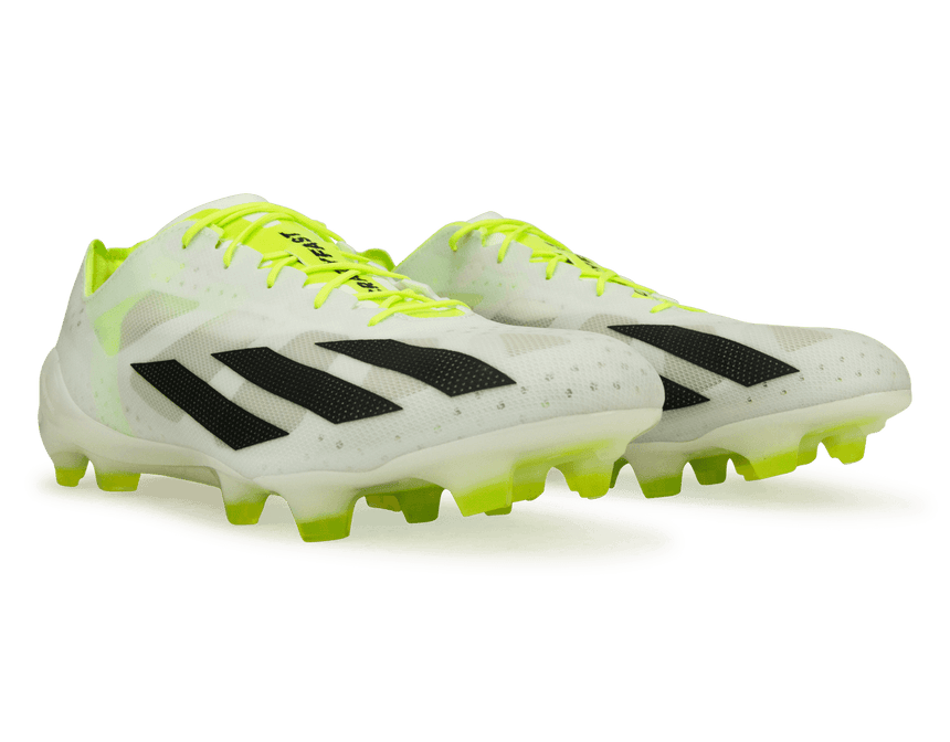 adidas Men's X Crazyfast+ FG White/Black/Lemon Together
