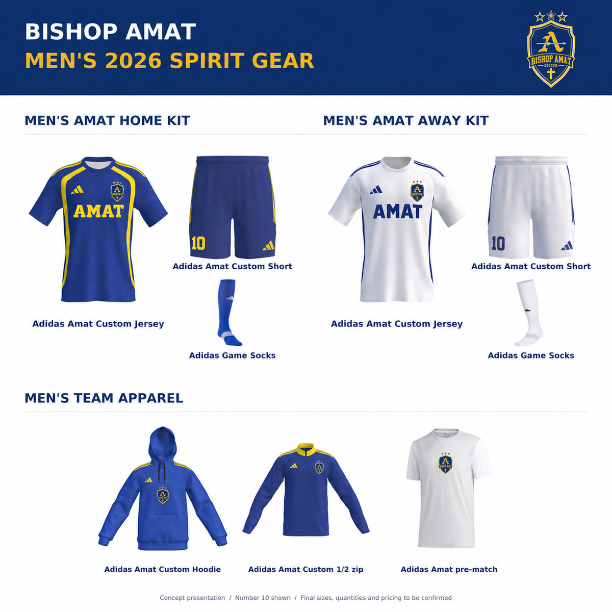 adidas Men's Bishop Amat 2026 Spirit Package