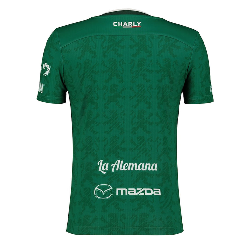 Charly Kids Leon 2024/25 Authentic Home Jersey Green/White Back