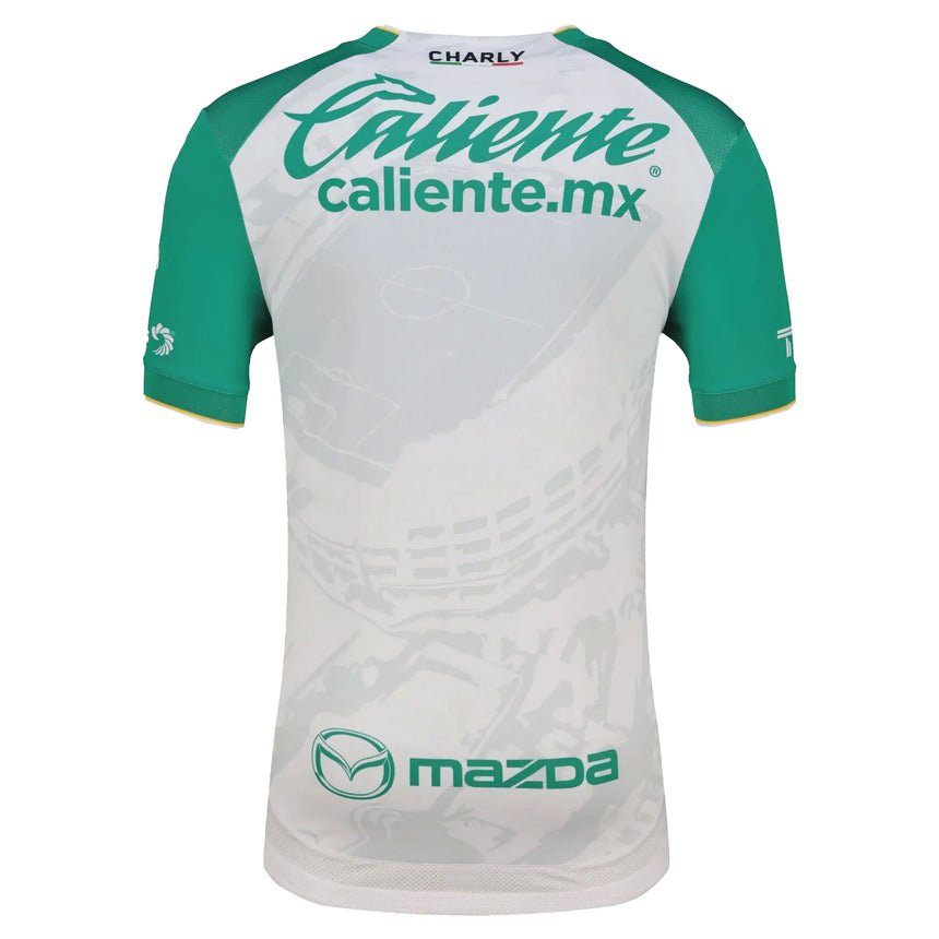 Charly León Men's Away Authentic 2026/27 Jersey Green/Black Back