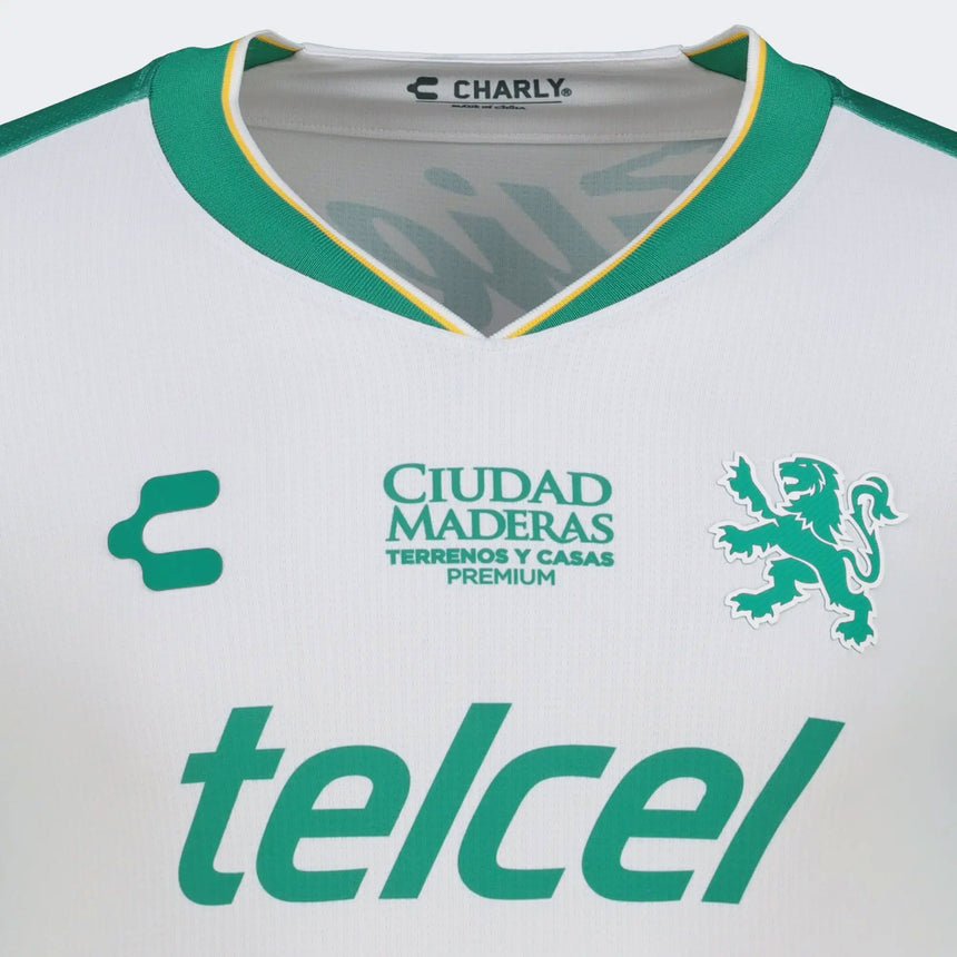 Charly León Men's Away Authentic 2026/27 Jersey Green/Black Crest