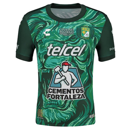 Charly León Men's Home Authentic 2026/27 Jersey Green/Black Front