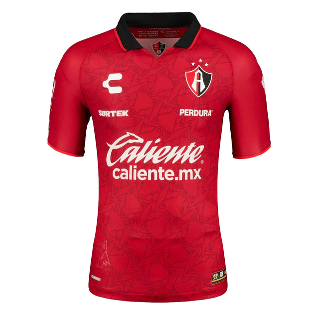 Charly Men's Atlas 2023/24 Away Jersey Red/Black Front