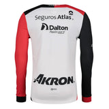 Charly Men's Atlas 2024/25 Authentic Long Sleeve Away Jersey White/Red Back