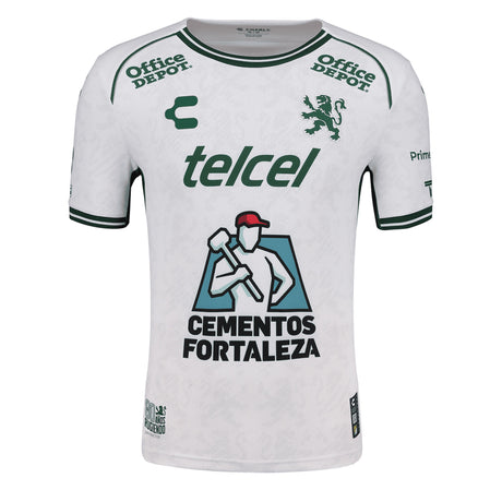 Charly Men's Leon 2024/25 Authentic Away Jersey White/Green Front