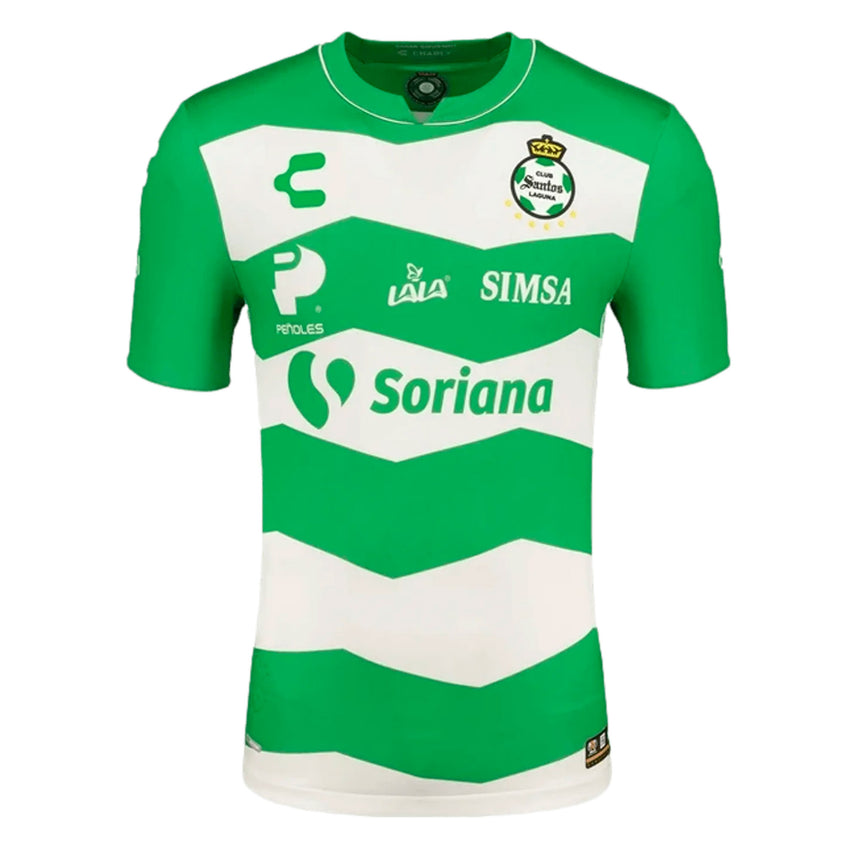 Charly Men's Santos Laguna 2023/24 Home Jersey Green/White Front