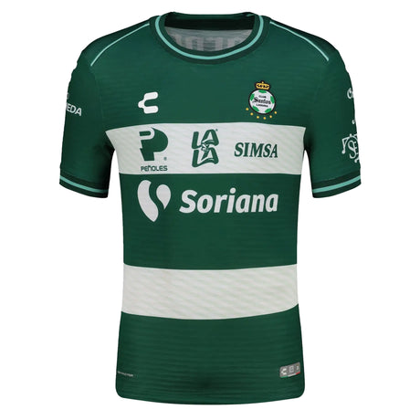Charly Santos Laguna Men's Home Authentic 2026/27 Jersey Green Front