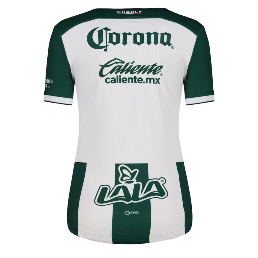 Charly Women's Santos Laguna 2024/25 Authentic Home Jersey White/Green Back