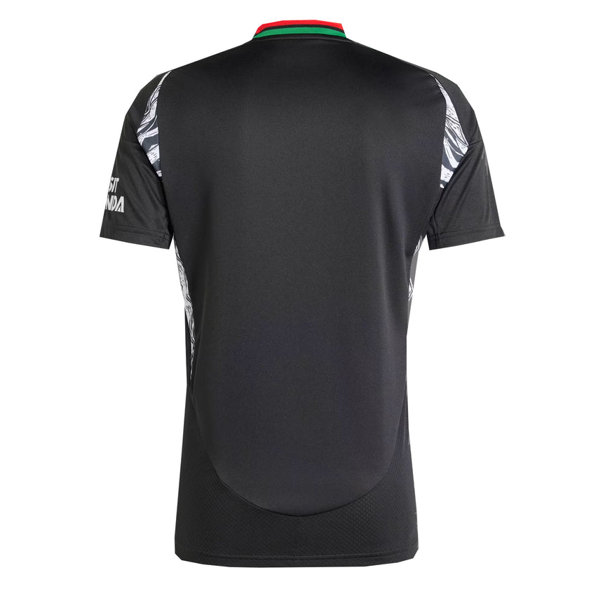 adidas Men's Arsenal 2024/25 Authentic Away Jersey Black/Green Back