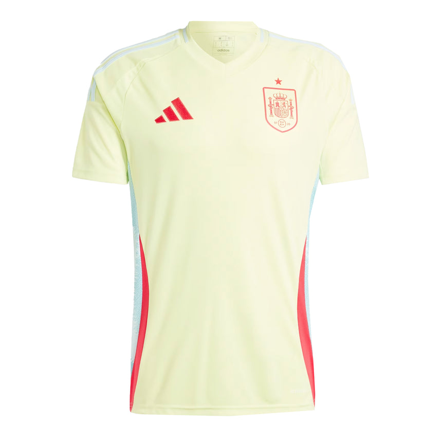adidas Men's Spain 2024/25 Away Jersey Yellow/Halo Mint Front