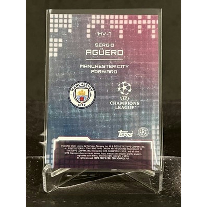 2025-26 Topps Chrome UCC Sergio Aguero METAVERSE SSP Manchester City