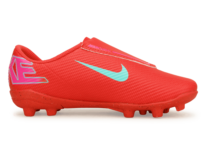 Nike Kids Zoom Mercurial Vapor 16 Club MG PS (V) Ember Glow/Aurora Green Side