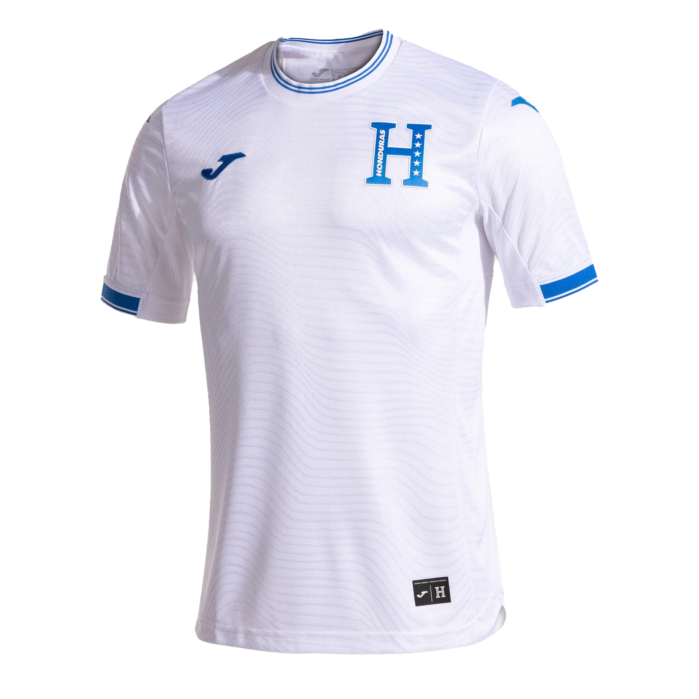 Joma Men's Honduras 2024/25 Home Jersey White/Royal Blue Front