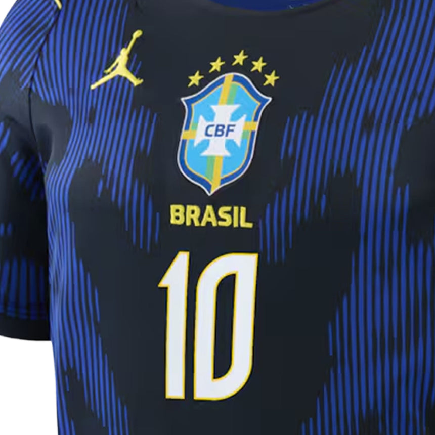 Jordan Brazil Men's Away Stadium 2026 Jersey w/ Neymar Jr. #10 Crest