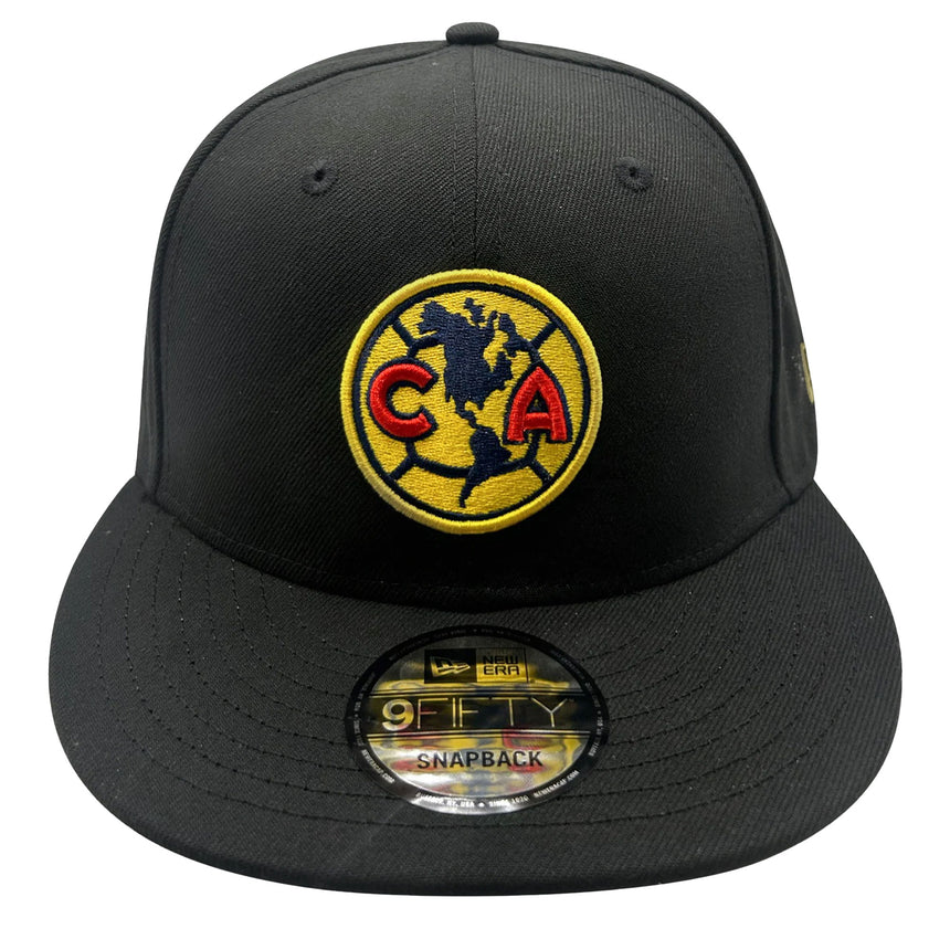 New Era Club America 9Fifty Snapback Cap Black Front