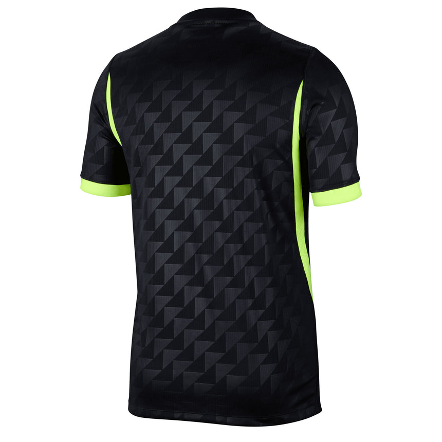 Nike Atletico Madrid Men's Away Stadium 2026/27 Jersey Black/Volt Back