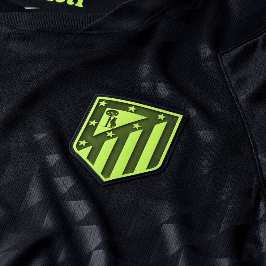 Nike Atletico Madrid Men's Away Stadium 2026/27 Jersey Black/Volt Crest