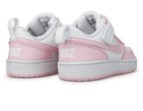 Nike Court Borough Low Recraft White/Pink Foam Rear