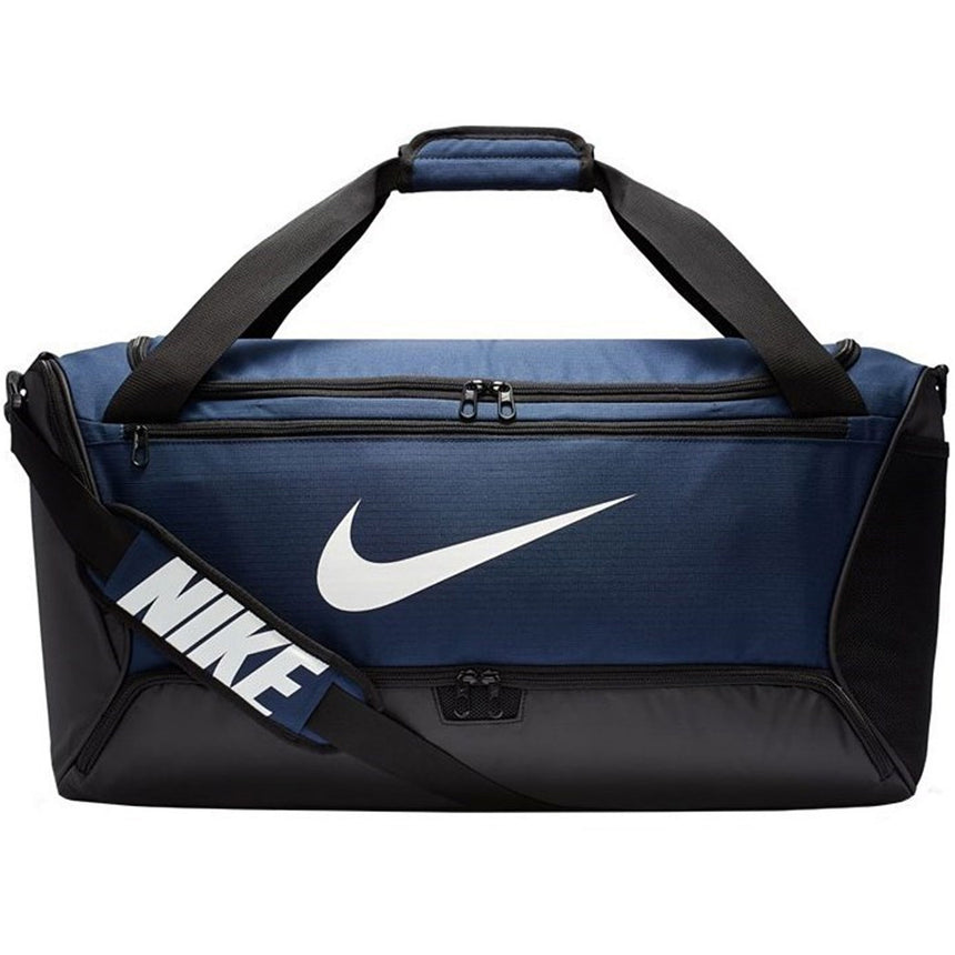 Nike Brasilia Duffel Bag Midnight Navy/Black Front