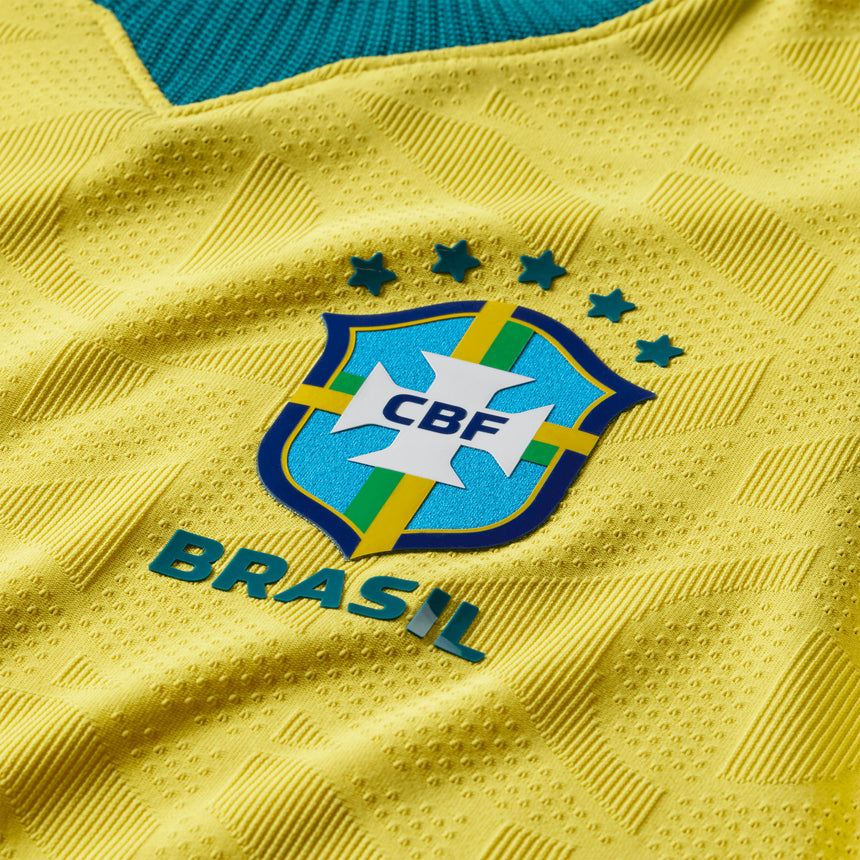 Nike Brazil Kids Home Aero-FIT 2026 Jersey Yellow Crest