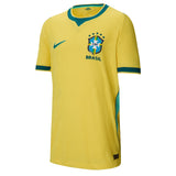 Nike Brazil Kids Home Aero-FIT 2026 Jersey Yellow Front