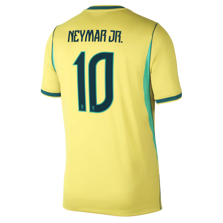 Nike Brazil Kids Home Stadium 2026 Jersey w/ Neymar Jr. #10 Yellow Back