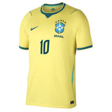 Nike Brazil Kids Home Stadium 2026 Jersey w/ Neymar Jr. #10 Yellow Front