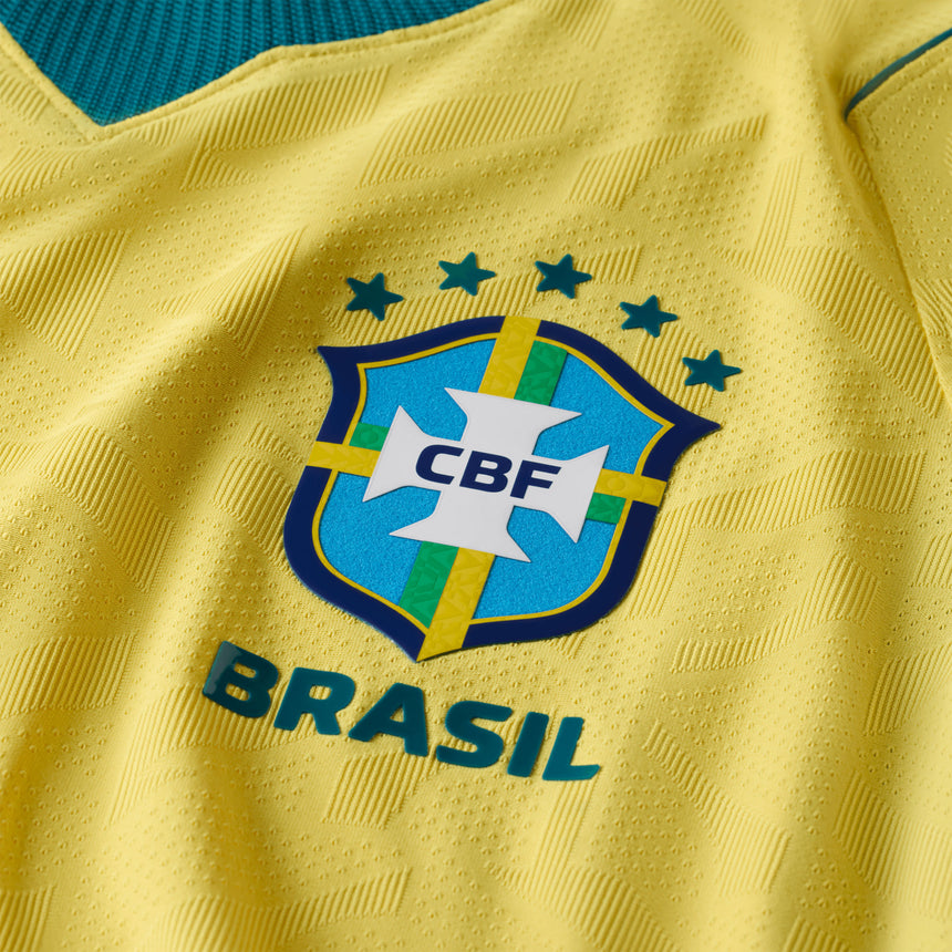 Nike Brazil Men's Home Aero-FIT 2026 Home Jersey Yellow Crest