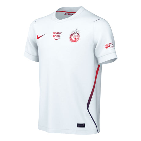 Nike Chivas De Guadalajara Kids Away Stadium 2026/27 Jersey White Front