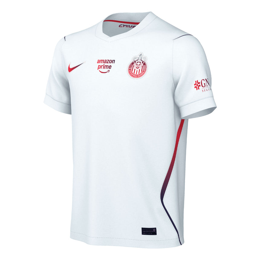 Nike Chivas De Guadalajara Kids Away Stadium 2026/27 Jersey White Front