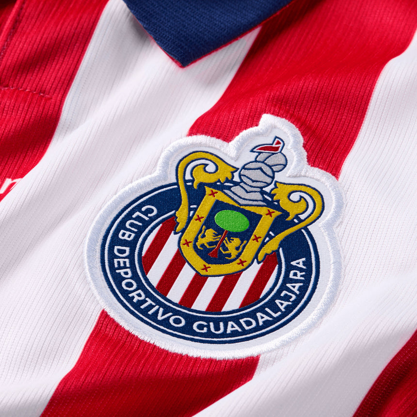 Nike Chivas De Guadalajara Kids Home Stadium 2026/27 Jersey Red/White Crest