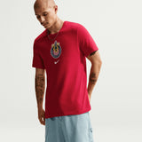 Nike Chivas De Guadalajara Men's Crest Tee Red Model
