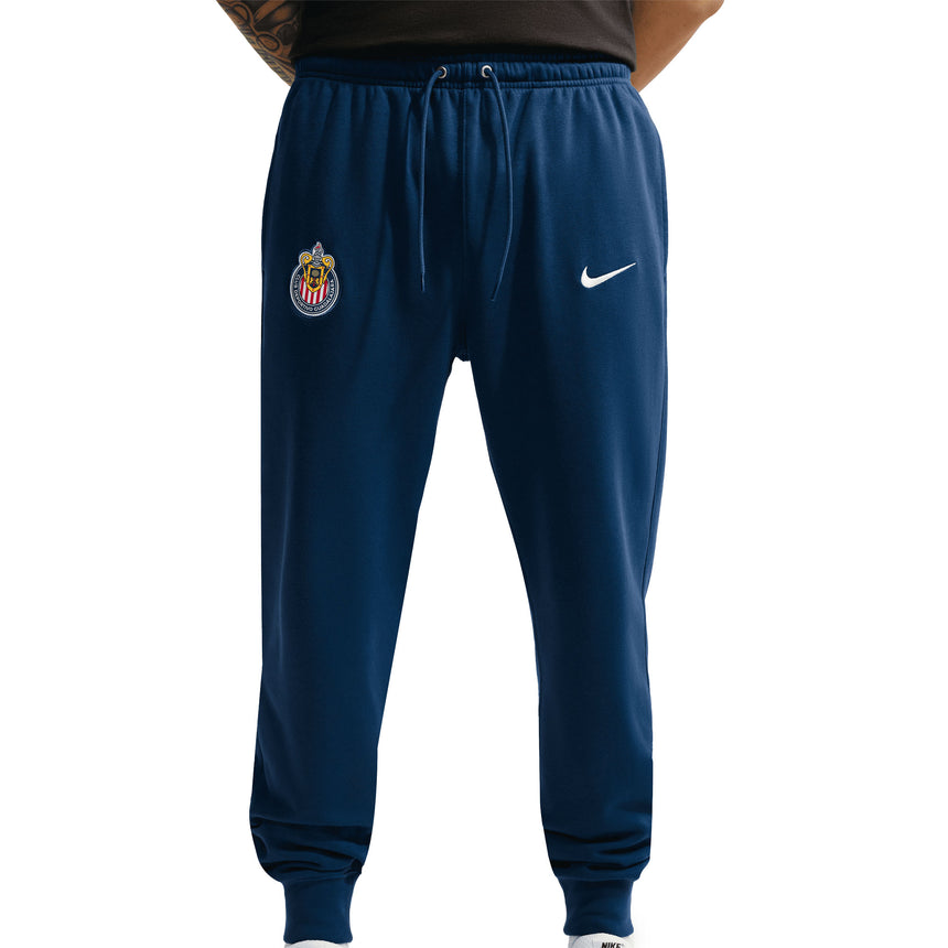 Nike Chivas de Guadalajara Men's French Terry Joggers Pants Blue/White Front