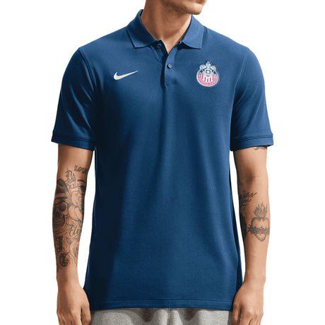 Nike Chivas De Guadalajara Men's Polo Navy Front